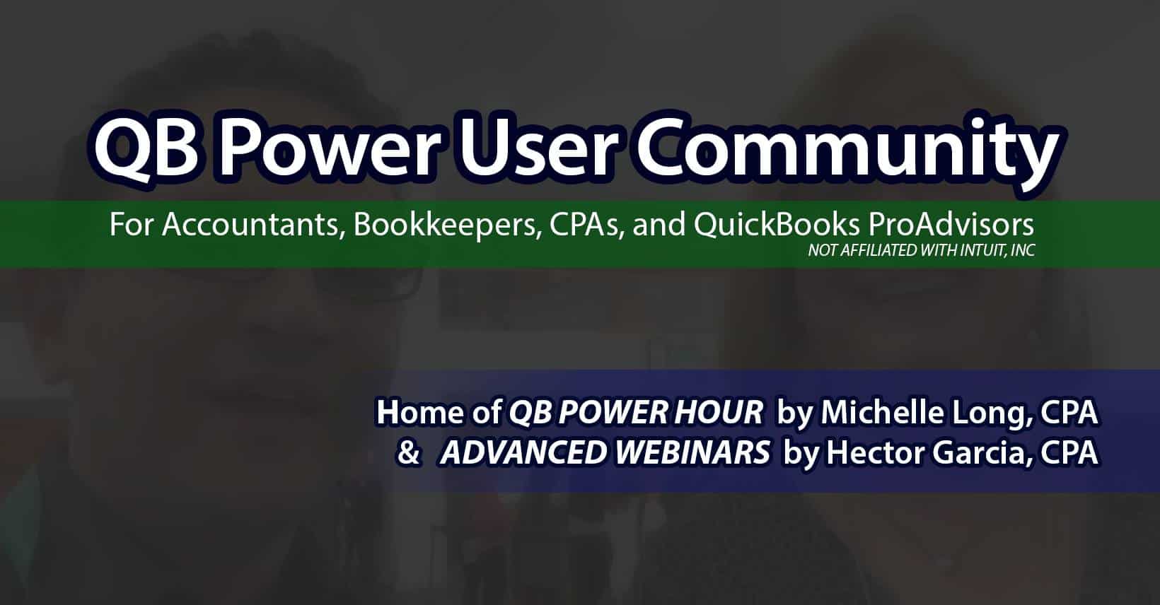 QB Power User Community